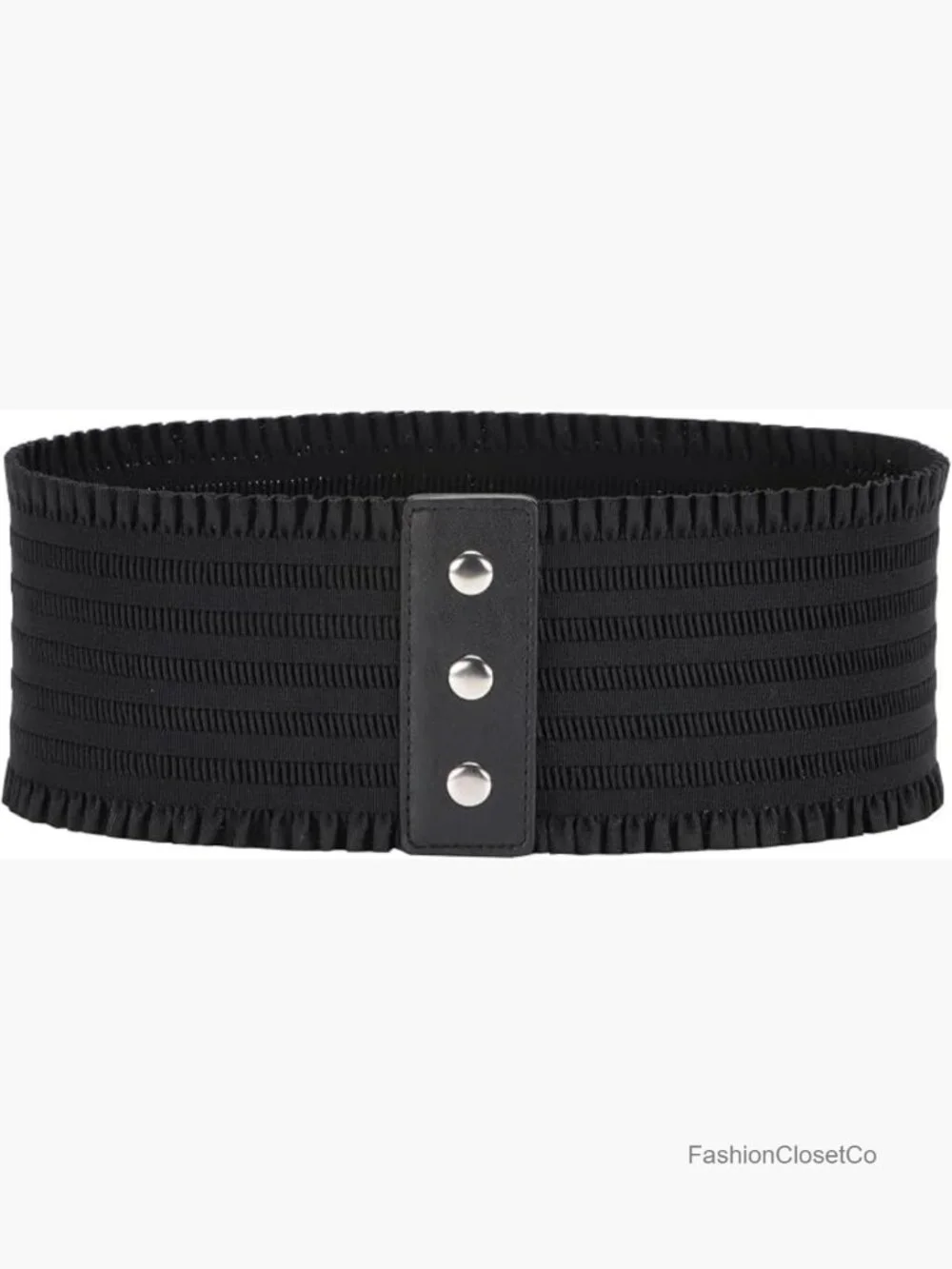 Wide Stretchy Elastic Snap-Button Corset Belt for Women Waist